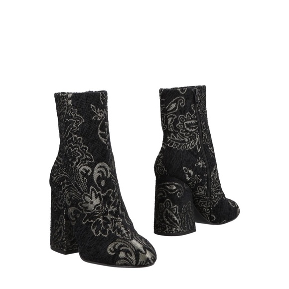 ASH black embroidered ankle boots size 9 NEW - Picture 3 of 3